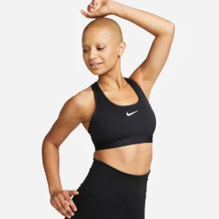 Nike Övrigt Dam-Swoosh Medium Support W Svart Black-White