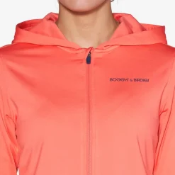 Bogeys & Birdies Tröjor Dam-Tech Hood FZ Röd Coral