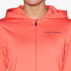 Bogeys & Birdies Tröjor Dam-Tech Hood FZ Röd Coral
