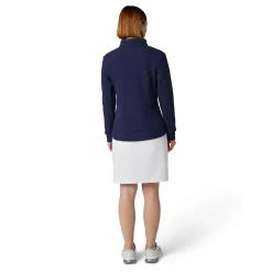 Callaway Tröjor Dam-Textured Fleece Midw Blå Peacoat