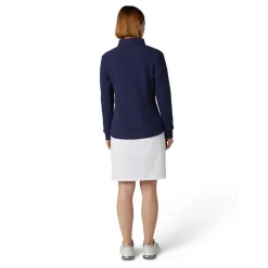 Callaway Tröjor Dam-Textured Fleece Midw Blå Peacoat