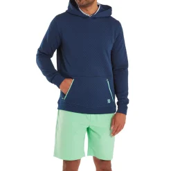 FootJoy Tröjor Herr-Textured Knit Hoodie Blå Navy