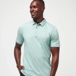 Travis Mathew Pikétröjor Herr-The Zinna Heather-Beryl-Green