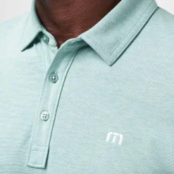 Travis Mathew Pikétröjor Herr-The Zinna Heather-Beryl-Green