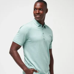 Travis Mathew Pikétröjor Herr-The Zinna Heather-Beryl-Green