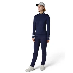Callaway Tröjor Dam-Thermal Colorblock T Blå Peacoat