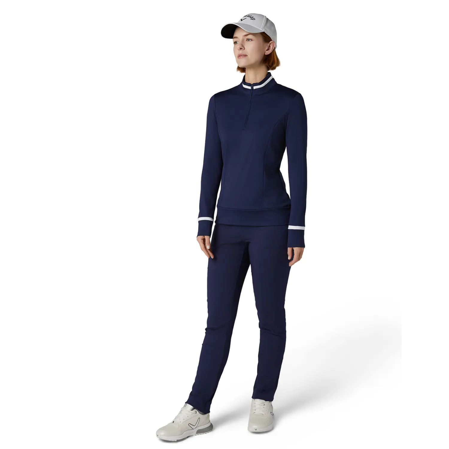 Callaway Tröjor Dam-Thermal Colorblock T Blå Peacoat