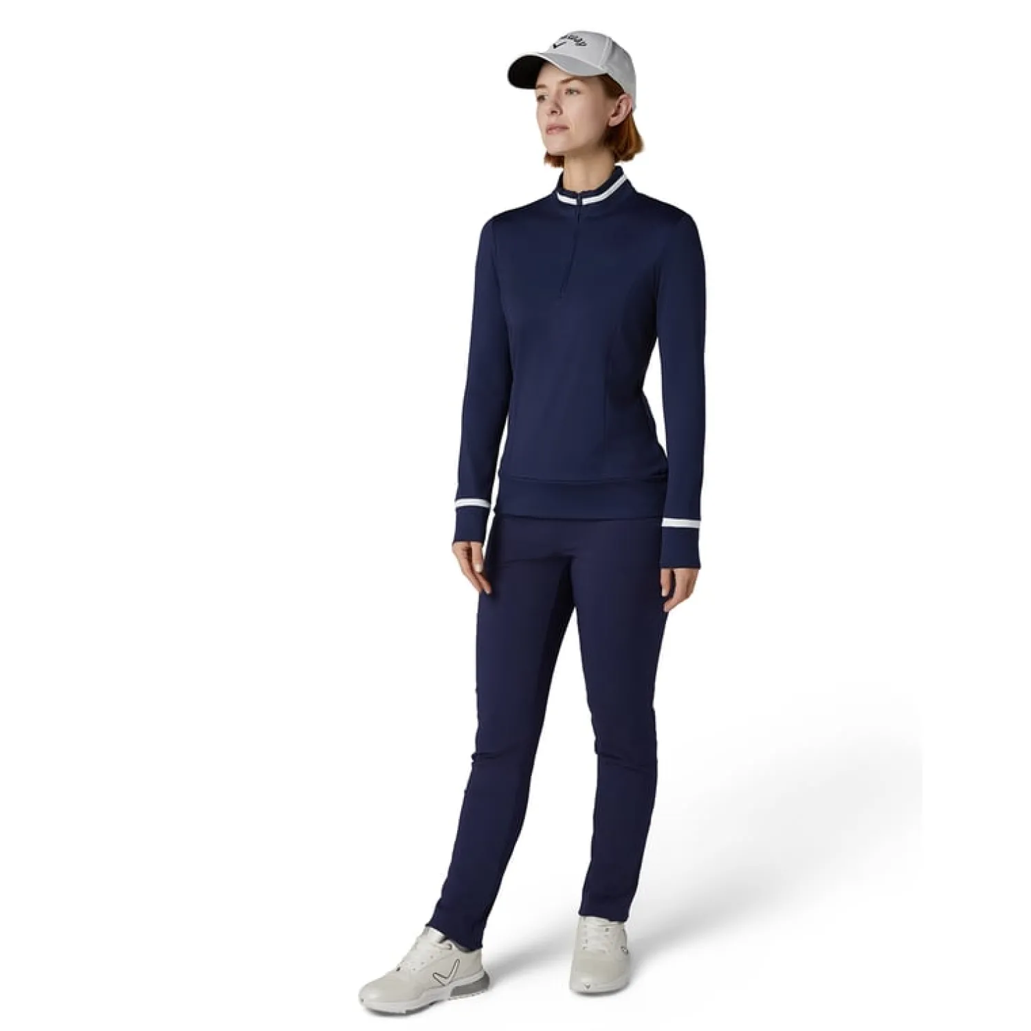 Callaway Tröjor Dam-Thermal Colorblock T Blå Peacoat