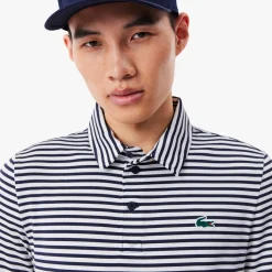 Lacoste Pikétröjor Herr-Thin Stripe Blå Vit Navy/White (525)
