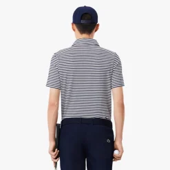 Lacoste Pikétröjor Herr-Thin Stripe Blå Vit Navy/White (525)