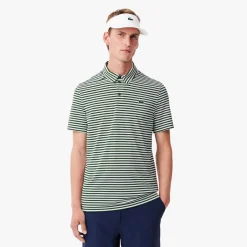 Lacoste Pikétröjor Herr-Thin Stripe Grön Vit Green/White (291)