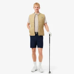 Lacoste Pikétröjor Herr-Thin Stripe Vit Viennese/White (7RY)