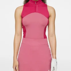 J.Lindeberg Pikétröjor Dam-Tiana Sleeveless Top Rose-Wine