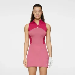 J.Lindeberg Pikétröjor Dam-Tiana Sleeveless Top Rose-Wine