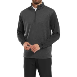 FootJoy Tröjor Herr-Tonal Heather Chill-Out Svart Black