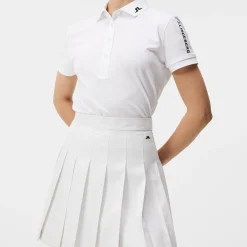 J.Lindeberg Pikétröjor Dam-Tour Tech Golf Polo Vit White