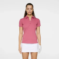J.Lindeberg Pikétröjor Dam-Tour Tech Polo Rose-Wine