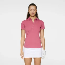 J.Lindeberg Pikétröjor Dam-Tour Tech Polo Rose-Wine