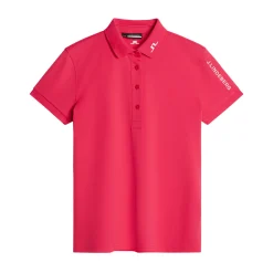 J.Lindeberg Pikétröjor Dam-Tour Tech Polo Röd Azalea