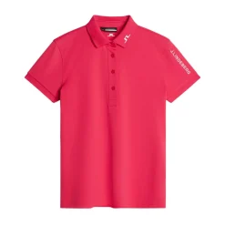 J.Lindeberg Pikétröjor Dam-Tour Tech Polo Röd Azalea
