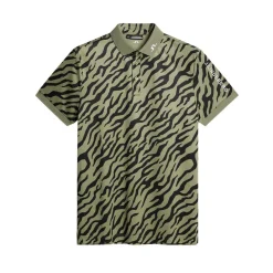J.Lindeberg Pikétröjor Herr-Tour Tech Print Polo Tour-Tiger-Olive-M