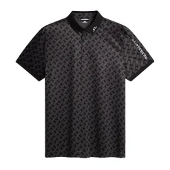 J.Lindeberg Pikétröjor Herr-Tour Tech Print Polo Tour-Geo-Tonal-Black-M