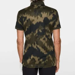 J.Lindeberg Pikétröjor Herr-Tour Tech Print Polo Warp-Forest-L