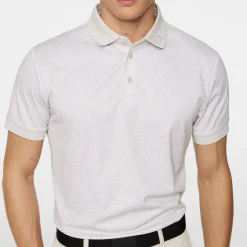 J.Lindeberg Pikétröjor Herr-Tour Tech Print Polo Shadow-Bridge-Moonbeam-S