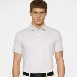 J.Lindeberg Pikétröjor Herr-Tour Tech Print Polo Shadow-Bridge-Moonbeam-S