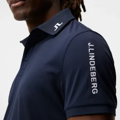 J.Lindeberg Pikétröjor Herr-Tour Tech Reg Fit Golf Polo Blå JL Navy