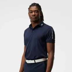 J.Lindeberg Pikétröjor Herr-Tour Tech Reg Fit Golf Polo Blå JL Navy
