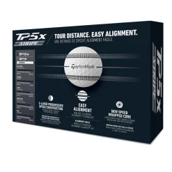 TaylorMade Tourbollar-TP5X Stripe White-Stripe