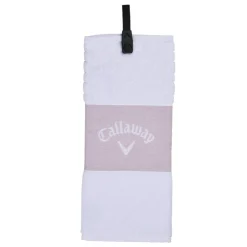 Callaway Handdukar-Trifold Towel 23 Mauve-White