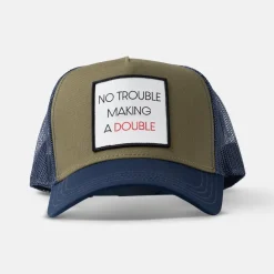 Bogeys & Birdies Kepsar-Trucker No Trouble Making a Double Grön Blå Green/Navy
