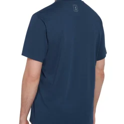 PGA Tour Pikétröjor Herr-T-Shirt Graphic Crew: Blå Navy (413)