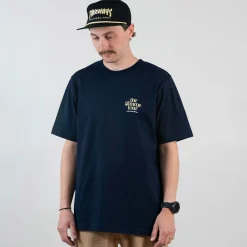 The Gimme Tour Pikétröjor Herr-T-Shirt Hoffa´s Leveling Service Blå Navy