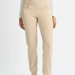 Röhnisch Byxor Dam-Twill Stretch Pull On Pant Beige Safari