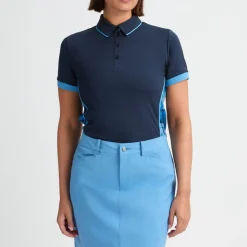 Röhnisch Pikétröjor Dam-Ultra Viola Uv Short Sleeve Blå Navy