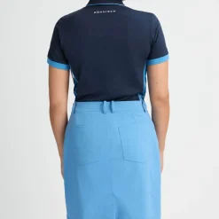 Röhnisch Pikétröjor Dam-Ultra Viola Uv Short Sleeve Blå Navy