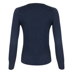 Cutter & Buck Tröjor Dam-Vernon V-Neck Merino Blå Navy (580)