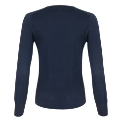 Cutter & Buck Tröjor Dam-Vernon V-Neck Merino Blå Navy (580)