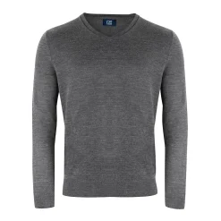 Cutter & Buck Tröjor Herr-Vernon V-Neck Merino Grå Antracite (955)