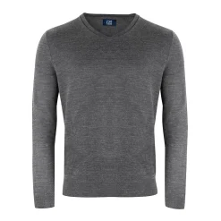 Cutter & Buck Tröjor Herr-Vernon V-Neck Merino Grå Antracite (955)