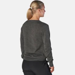Cutter & Buck Tröjor Dam-Vernon V-Neck Merino Grå Antracite (955)
