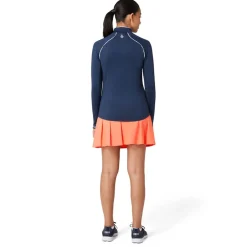 Original Penguin Tröjor Dam-Veronica 1/4 Zip Blå Navy (417 BlackIris)