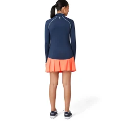 Original Penguin Tröjor Dam-Veronica 1/4 Zip Blå Navy (417 BlackIris)