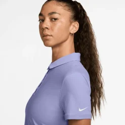 Nike Pikétröjor Dam-Victory W Dri-Fit Short- Lilac Ice-White