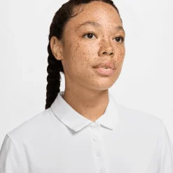 Nike Pikétröjor Dam-Victory W Dri-Fit Short- Vit White-Black