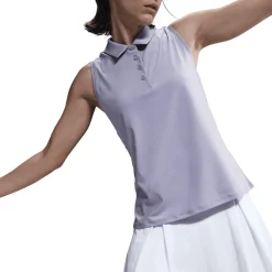 Nike Pikétröjor Dam-Victory W Dri-Fit Sleeve Lilac Ice-White