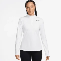 Nike Tröjor Dam-Victory W Dri-Fit Uv 1/2 Vit White-Black
